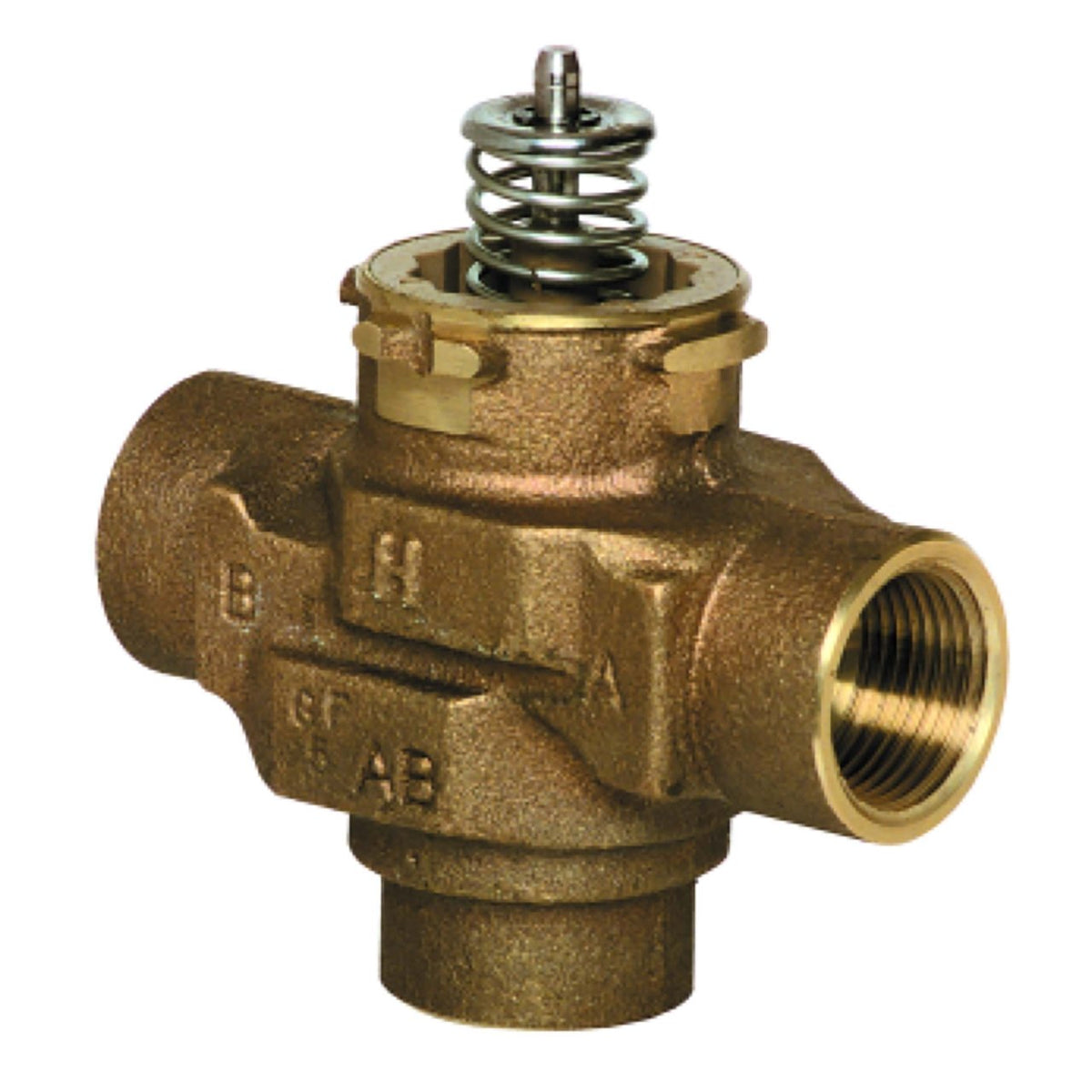 Honeywell Home VCZMK6100/E VC 3-Way Valve Assembly, 3/4 in FNPT, 6.6 Cv, Linear