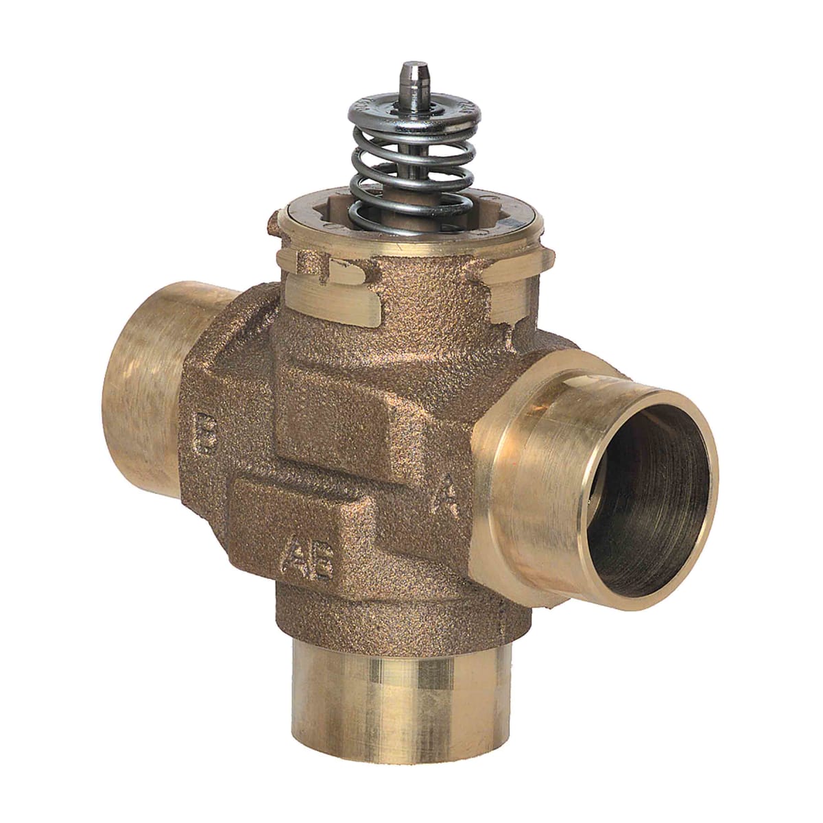 Resideo VCZNE6100/U VC 3-Way Valve Assembly, 1 1/4 in Sweat, 9 Cv, Linear