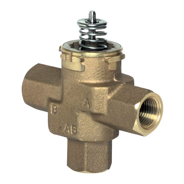 3-way 1/2 in fNPT VC Valve Assembly 3.7 Cv and linear flow