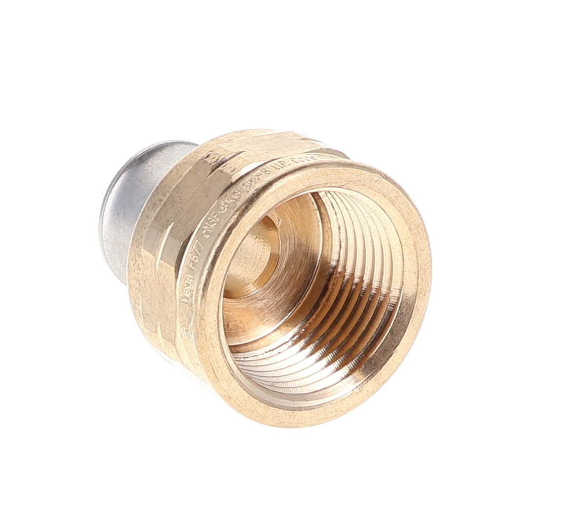 Viega 1/2" x 3/4" PEX Female Adapter (Press x FIP) - PureFlow® Press (Brass)