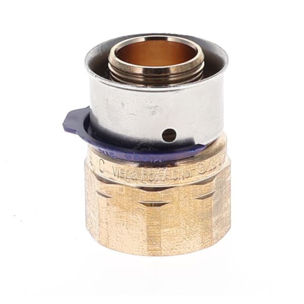 3/4" x 1/2" PEX Female Adapter (Press x FIP) - PureFlow® Press (Brass)