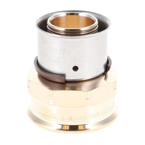 1-1/4" PEX Female Adapter (Press x FIP) - PureFlow® Press (Brass)