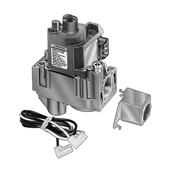 Single Stage Gas Controls for Standing Pilot appliance, 3/4 in x 3/4 in, Standard Opening, 120 V AC, Natural Gas/LP with included conversion kit