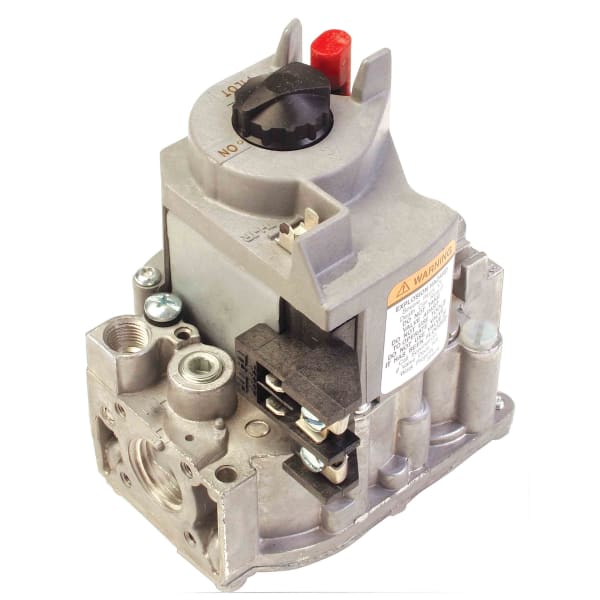 Single Stage, 24 Vac, Slow Opening, Standing Pilot Gas Valve. 1/2" x 1/2". Set 3.5" WC