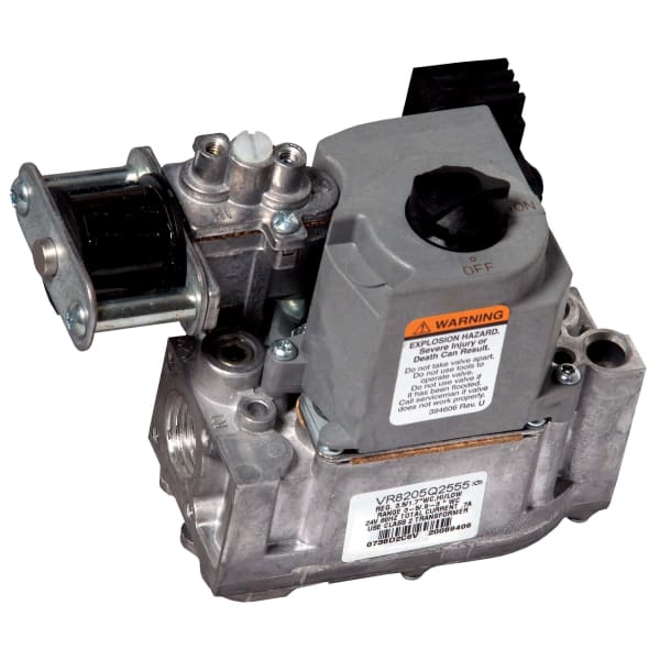 Two Stage Gas Controls for Direct Spark Ignition appliance, 1/2 in x 1/2 in inlet/outlet size, Standard Opening, 24 V AC, Natural Gas
