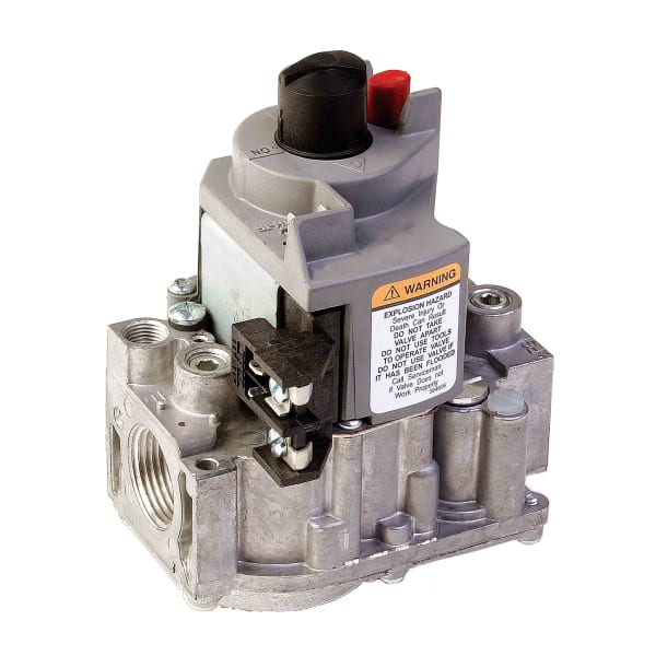 Single Stage Gas Controls for Standing Pilot appliance, 3/4 in x 3/4 in, Standard Opening, 24 V AC, Natural Gas/LP with included conversion kit