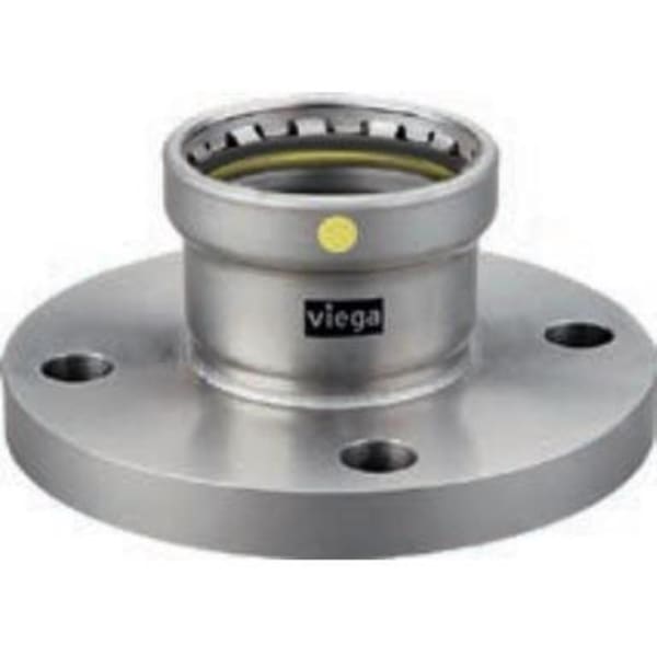 4", MegaPressG, 200 PSI, Zinc/Nickel Coated Carbon Steel, HNBR Sealing Element, Flange
