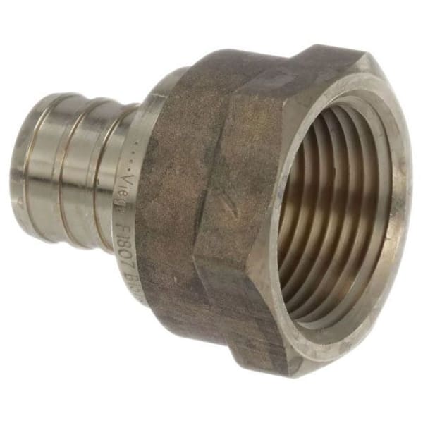 3/4" PEX Female Adapter (Crimp(F1807) x FIP) - PureFlow® Crimp (Brass)