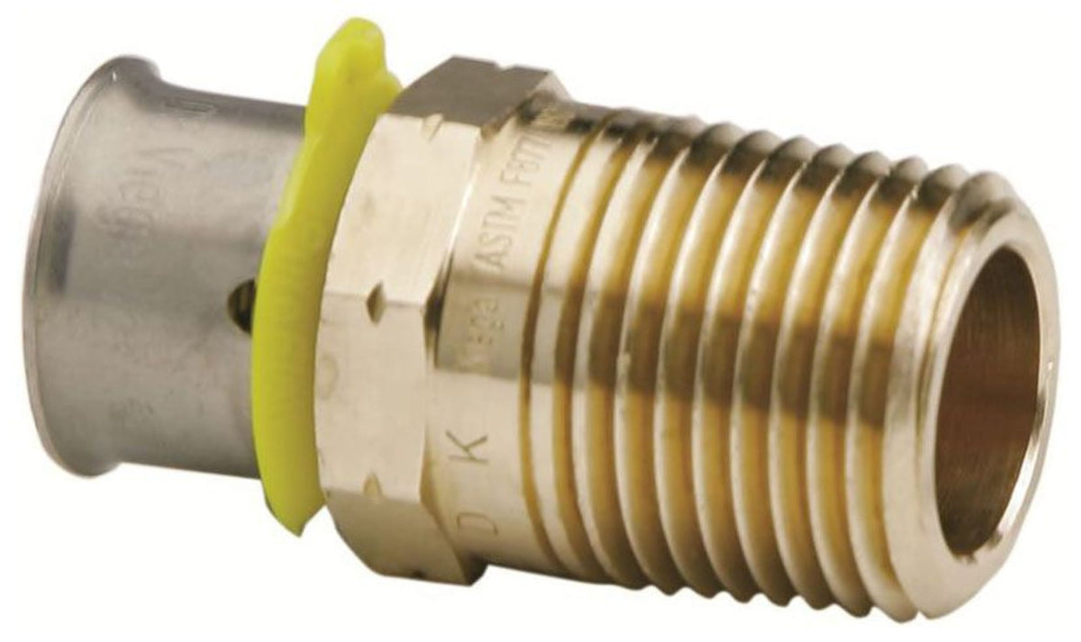 Viega 2" PEX Male Adapter (Crimp(F1807) x MIP) - PureFlow® Press (Brass)