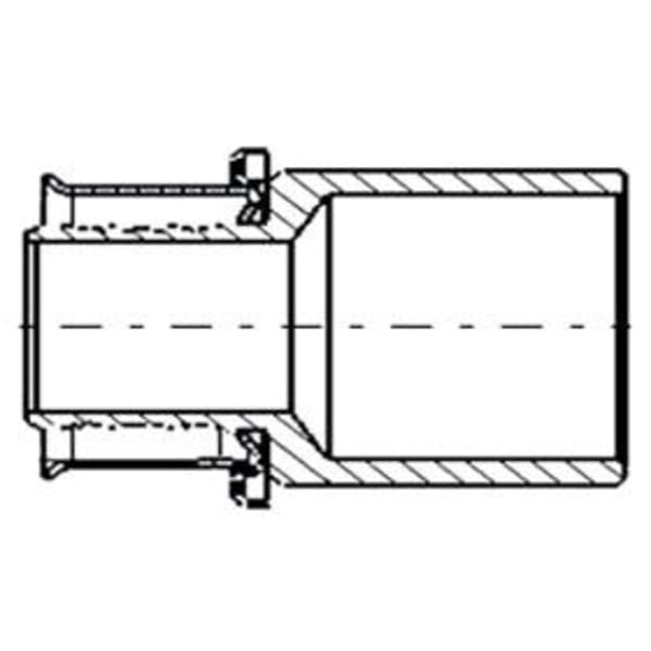 1" PEX Sweat Adapter (Press x FTG Sweat) - PureFlow® Press (Brass)
