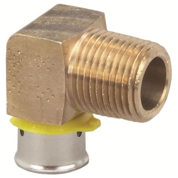 1" PEX 90° Elbow (Press)  - PureFlow® Press (Brass)