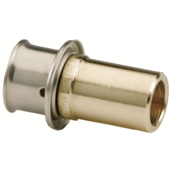 3/4" x 1/2" PEX Sweat Adapter (Proflow Press x FTG Sweat) - PureFlow® Press (Brass)