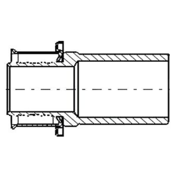 3/4" PEX Sweat Adapter (Proflow Press x FTG Sweat) - PureFlow® Press (Brass)