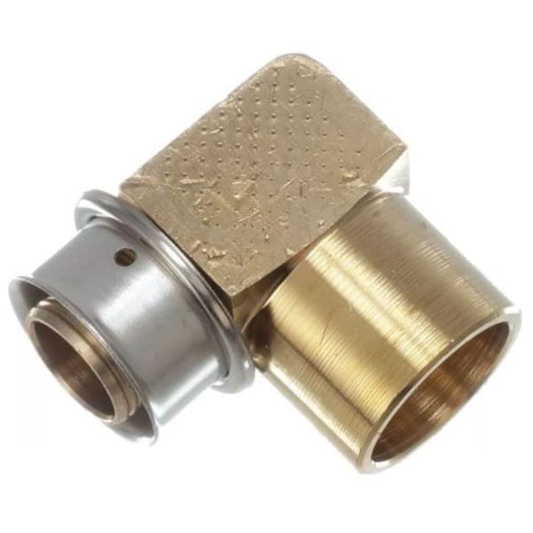 1/2" x 3/4" PEX 90° Elbow (Press)  - PureFlow® Press (Brass)