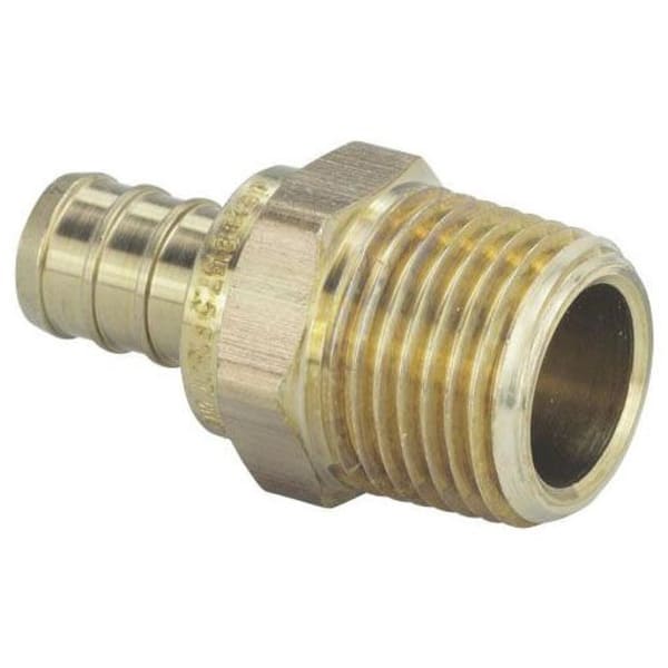 3/4" PEX Male Adapter (Crimp(F1807) x MIP) - PureFlow® Crimp (Brass)