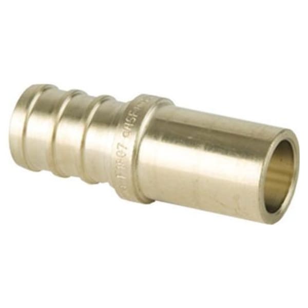 3/4" PEX Sweat Adapter (Crimp(F1807) x Sweat) - PureFlow® Crimp (Brass)