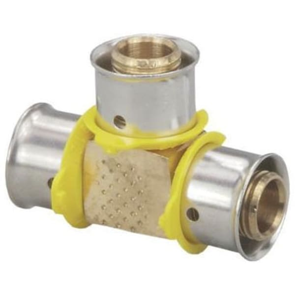 1" x 1" x 3/4" PEX Reducing Tee (Press)  - PureFlow® Press (Brass)