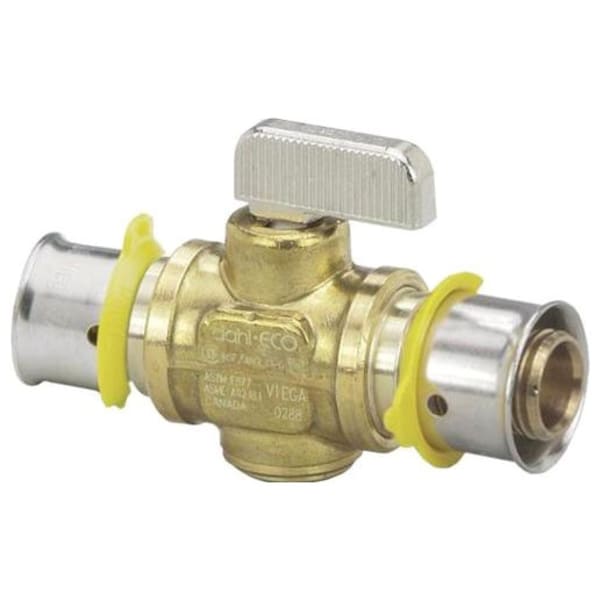 1/2" PEX Ball Valve (Press)  - PureFlow® Press (Brass)