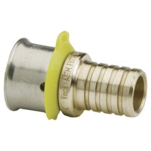 3/4" PEX Poly Adapter (Crimp x PEX PureFlow) - PureFlow® Press (Brass)