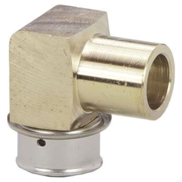 3/4" PEX PureFlow Press Sweat Adapter Elbow (Press x FTG Sweat) - Brass