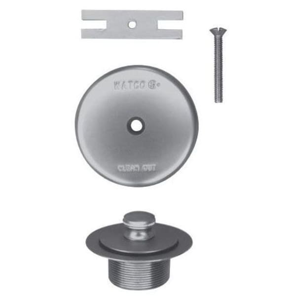 Push Pull Tub Drain Kit Chrome