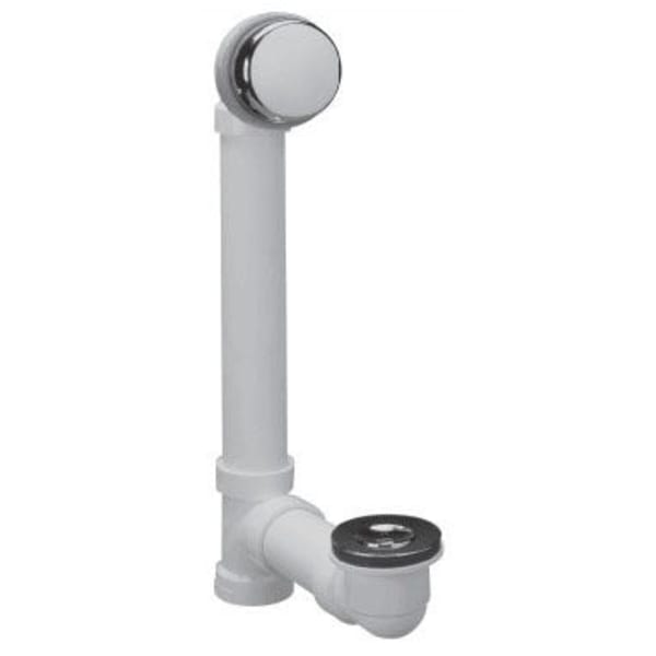 1-1/2" PVC Push Pull Bath Waste and Overflow Test Half Kit Chrome