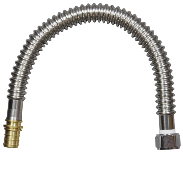 3/4" x 18" F1960 x FIP Stainless Steel Corrugated Water Heater Connectors