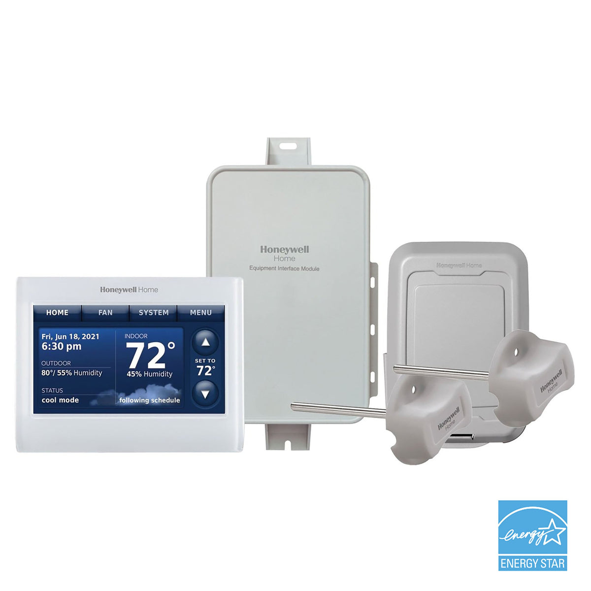 Honeywell Home YTHX9421R5085WW/U Prestige 2-Wire IAQ Kit with RedLINK, White