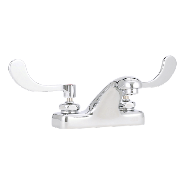 Zurn Z81104-XL-3M AquaSpec® 4" Centerset Faucet, 4" Integral Spout, 0.5 gpm Vandal-Resistant Pressure-Comp Aerator, 4" Wrist Blade Handles