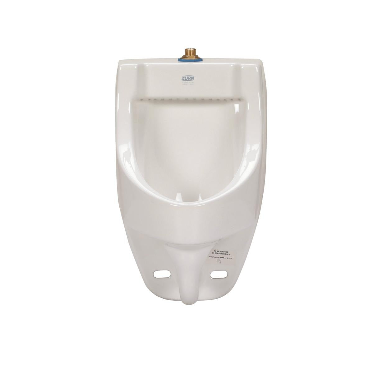Zurn Z5738-U The Pint® Ultra Low Consumption Urinal, 0.125-0.5 gpf, Top Spud, ADA Compliant, White Vitreous China