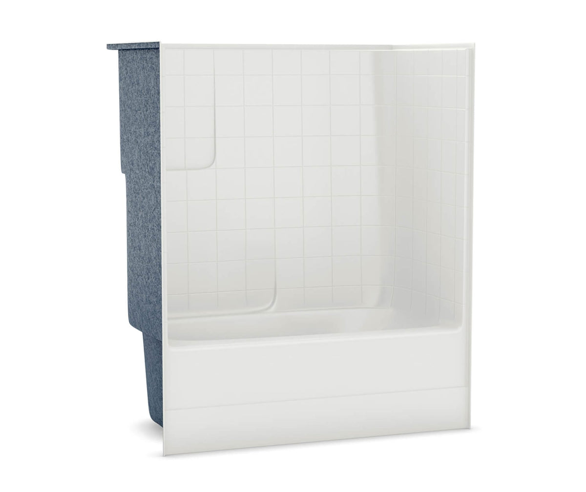 Maax TSTEA63 60 x 34 AcrylX Alcove Right-Hand Drain One-Piece Tub Shower in White