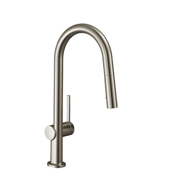 hansgrohe Talis N HighArc Kitchen Faucet, A-Style 2-Spray Pull-Down, 1.75 GPM in Stainless Steel Optic
