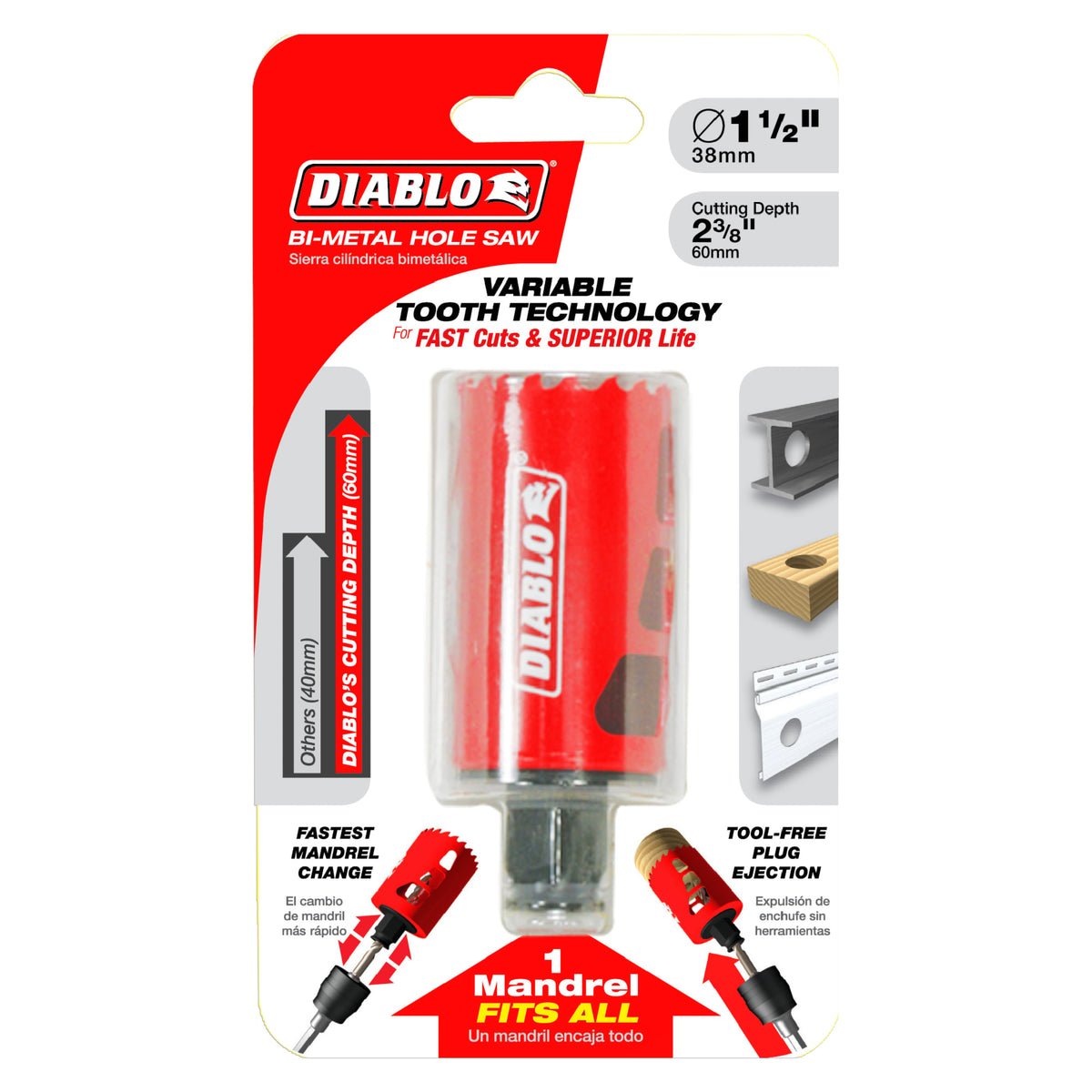 Diablo 1-1/2" Bi-Metal Hole Saw