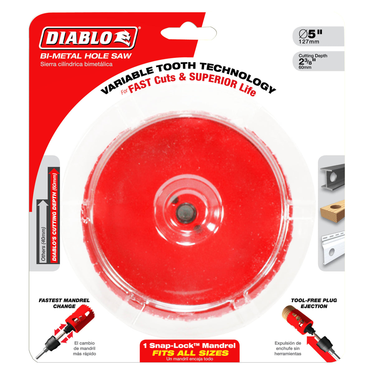 Diablo 4-3/4" Bi-Metal Hole Saw