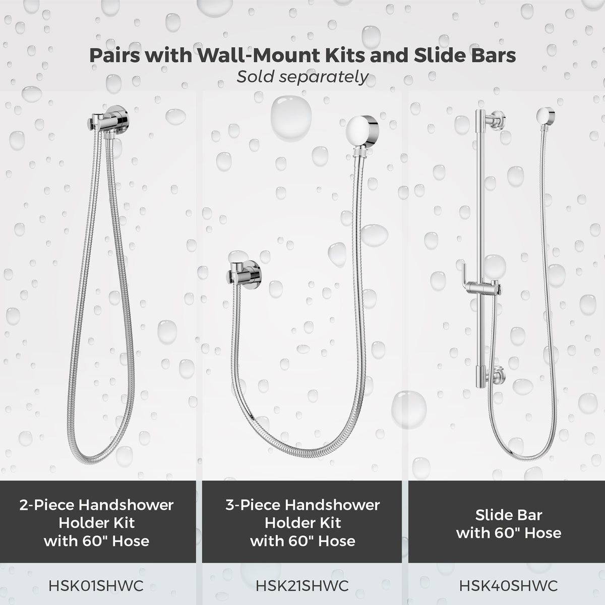 Pfister Faucets HSC-03SHWC Modern Round Handshower in Polished Chrome