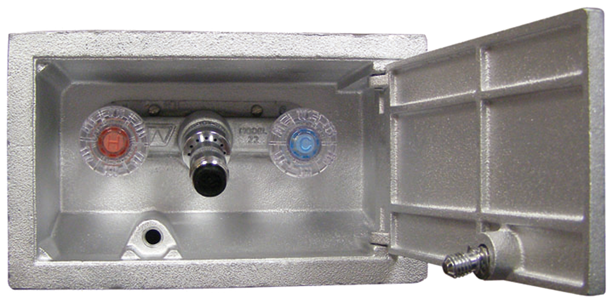 Woodford B22P-6 Model B22 - Hot & Cold Box Hydrants FIP / MIP, 1/2" - 3/4" Connection, Wall Depth - 6"