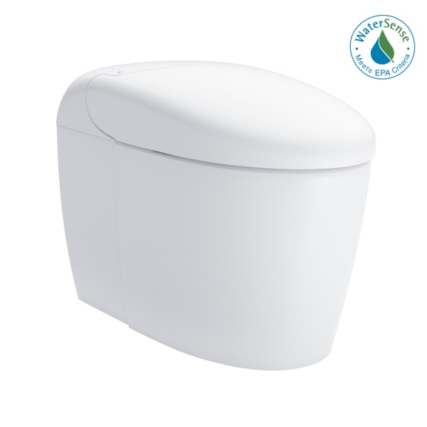 NEOREST® RS Dual Flush 1.0 or 0.8 GPF Toilet with Intergeated Bidet Seat and EWATER+, Cotton White - MS8341CUMFG#01