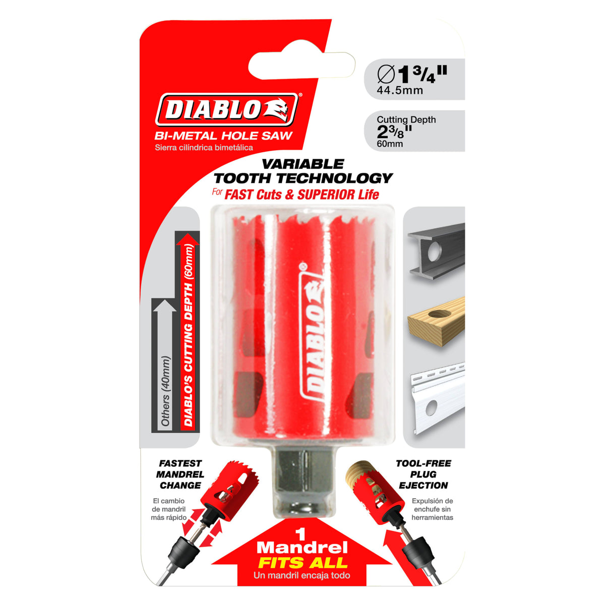 Diablo 1-3/4" Bi-Metal Hole Saw
