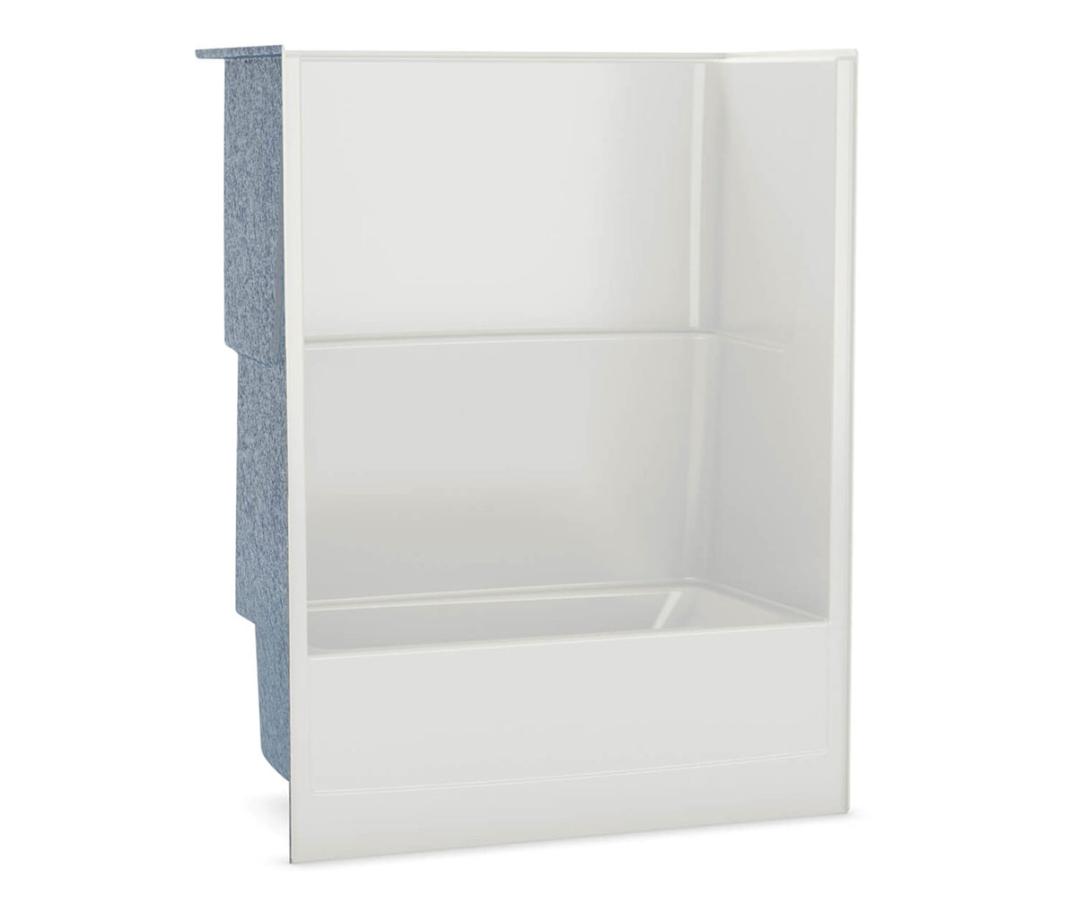 Maax TSEA Plus 60 x 32 AcrylX Alcove Right-Hand Drain One-Piece Tub Shower in White