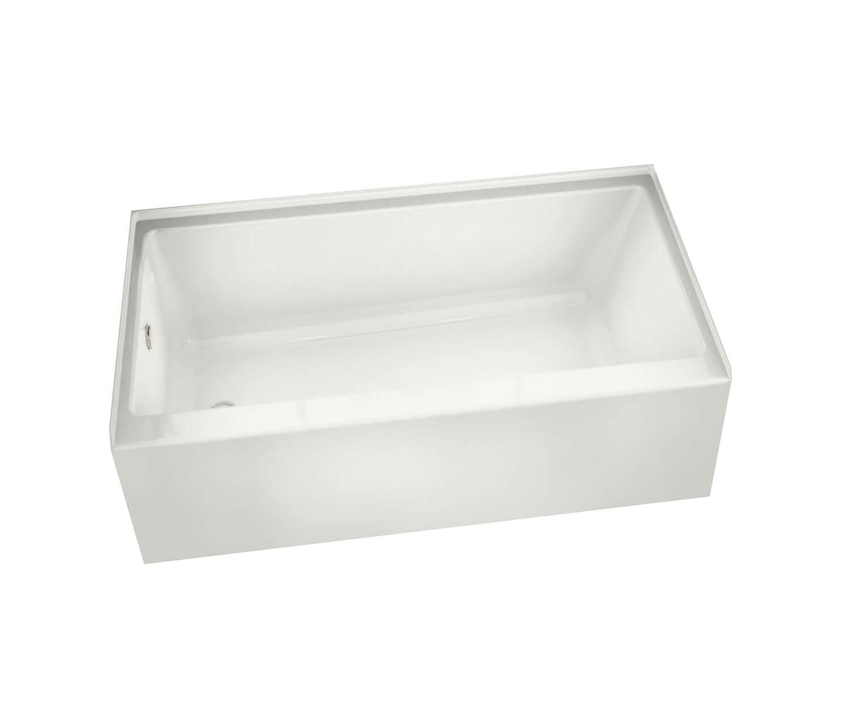 Maax 105734-000-001-102 Rubix 6632 AFR Acrylic Alcove Right-Hand Drain Bathtub in White
