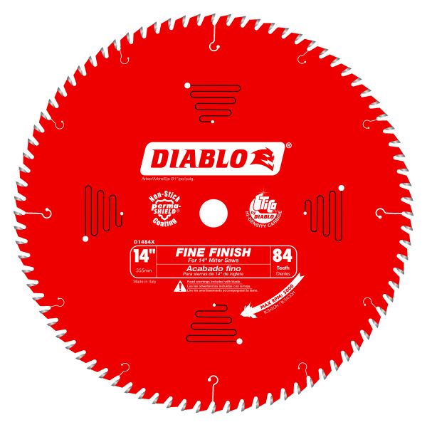 14" x 84-Teeth Fine Finish Saw Blade for Wood