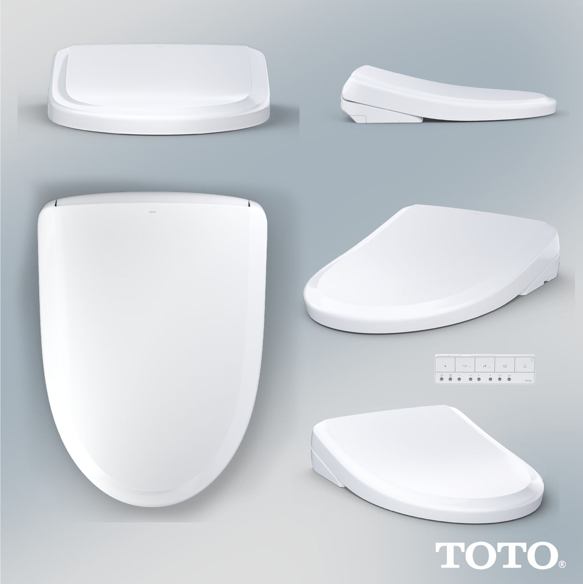 Toto SW4734AT40#01 S7A WASHLET®+ Electronic Bidet Seat, EWATER+®, Auto Open and Close Classic Lid, Elongated, Cotton White