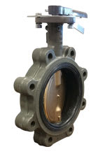 Milwaukee Valve CL223E-D5 5" - Lug Pattern - Cast Iron Butterfly Valve - 200 PSI, EPDM Seat, Bronze Disc