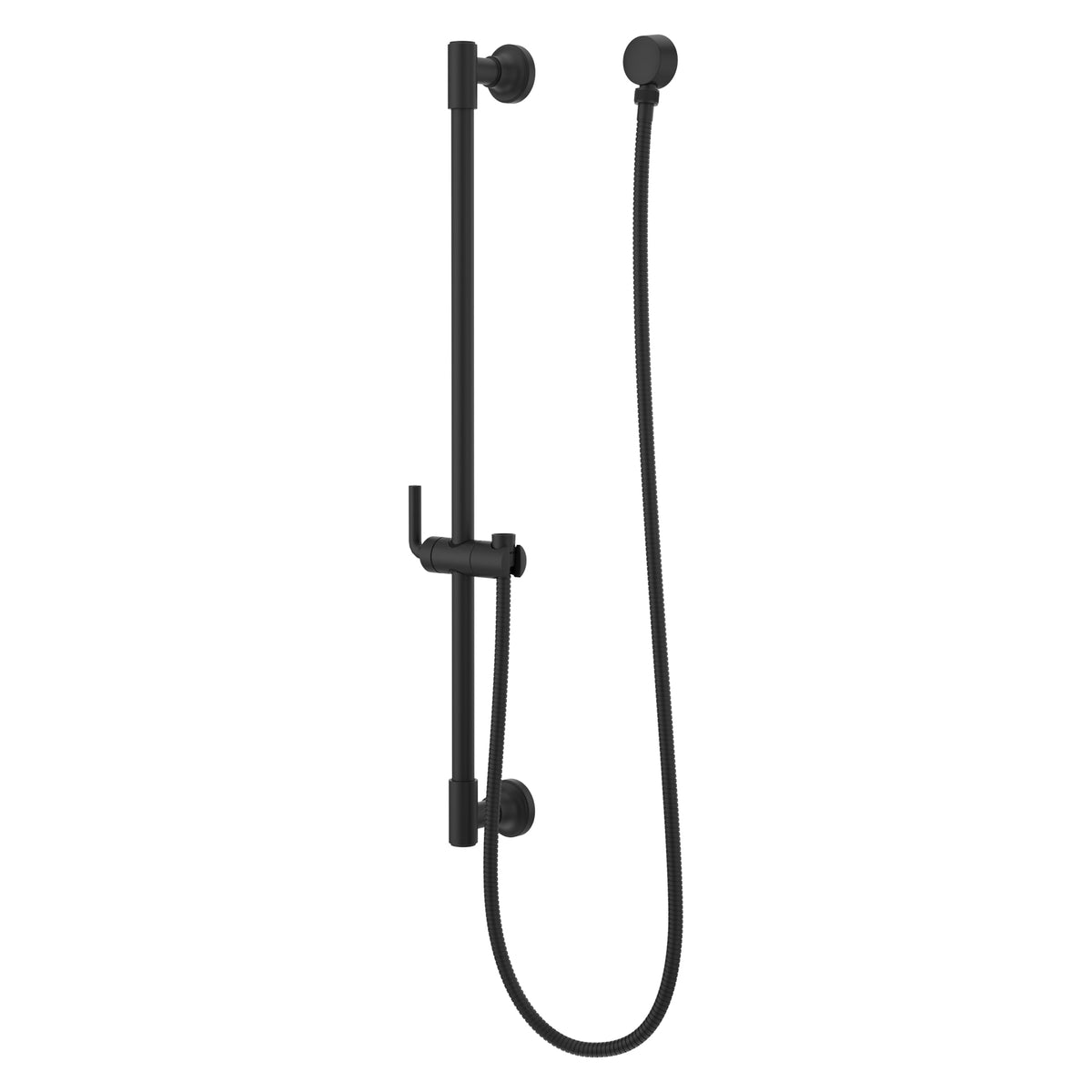 Pfister Faucets HSK-40SHWB Modern Round 30" Slide Bar with 60" Hose in Matte Black