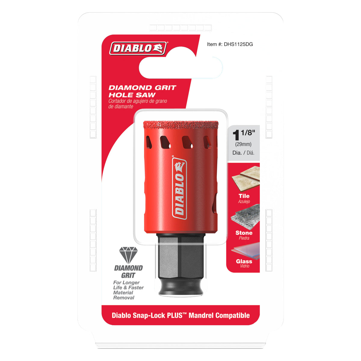 Diablo 1-1/8" Diamond Grit Hole Saw