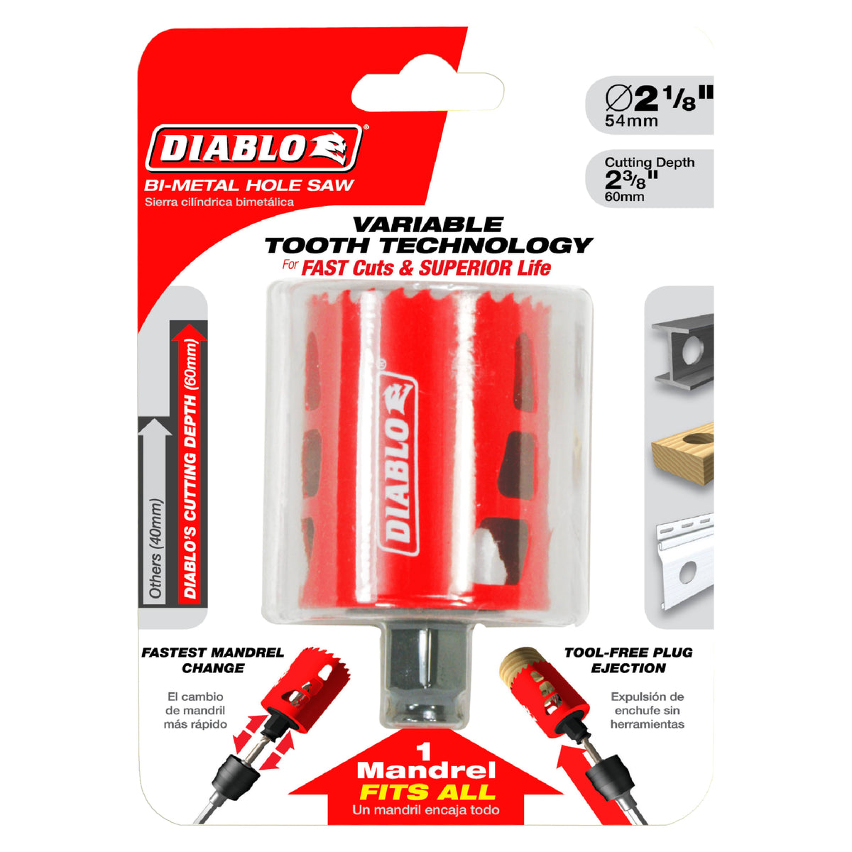 Diablo 2-1/8" Bi-Metal Hole Saw