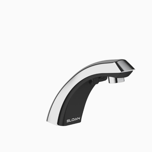 Optima® Sensor Faucet (ETF80-4-PLG-CP-0.5-GPM-MLM-FCT) Commercial Grade, ADA Compliant, Electronic, Sensor-Activated, Brass Hand Washing Faucet with the following features: - Single Hole in Polished Chrome