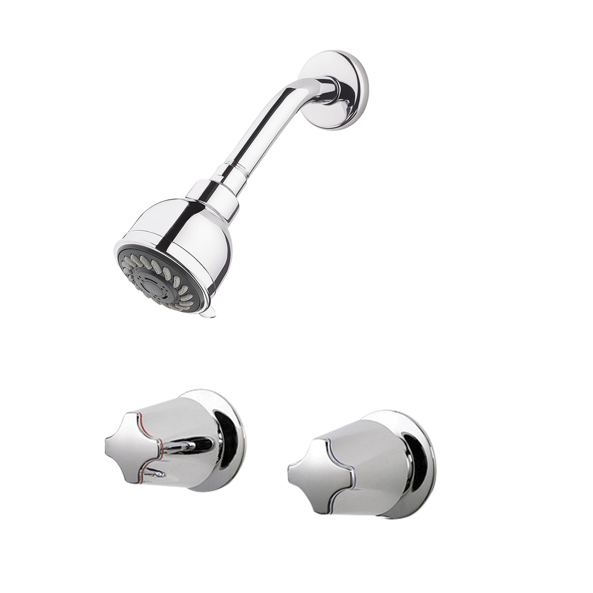Pfister Faucets LG073110 2-Handle Tub & Shower Faucet with Metal Verve Knob Handles in Polished Chrome