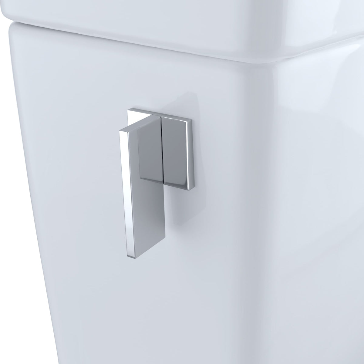 TOTO Legato WASHLET+ One-Piece Elongated 1.28 GPF Universal Height Skirted Toilet with CEFIONTECT, Cotton White - MS624124CEFG#01
