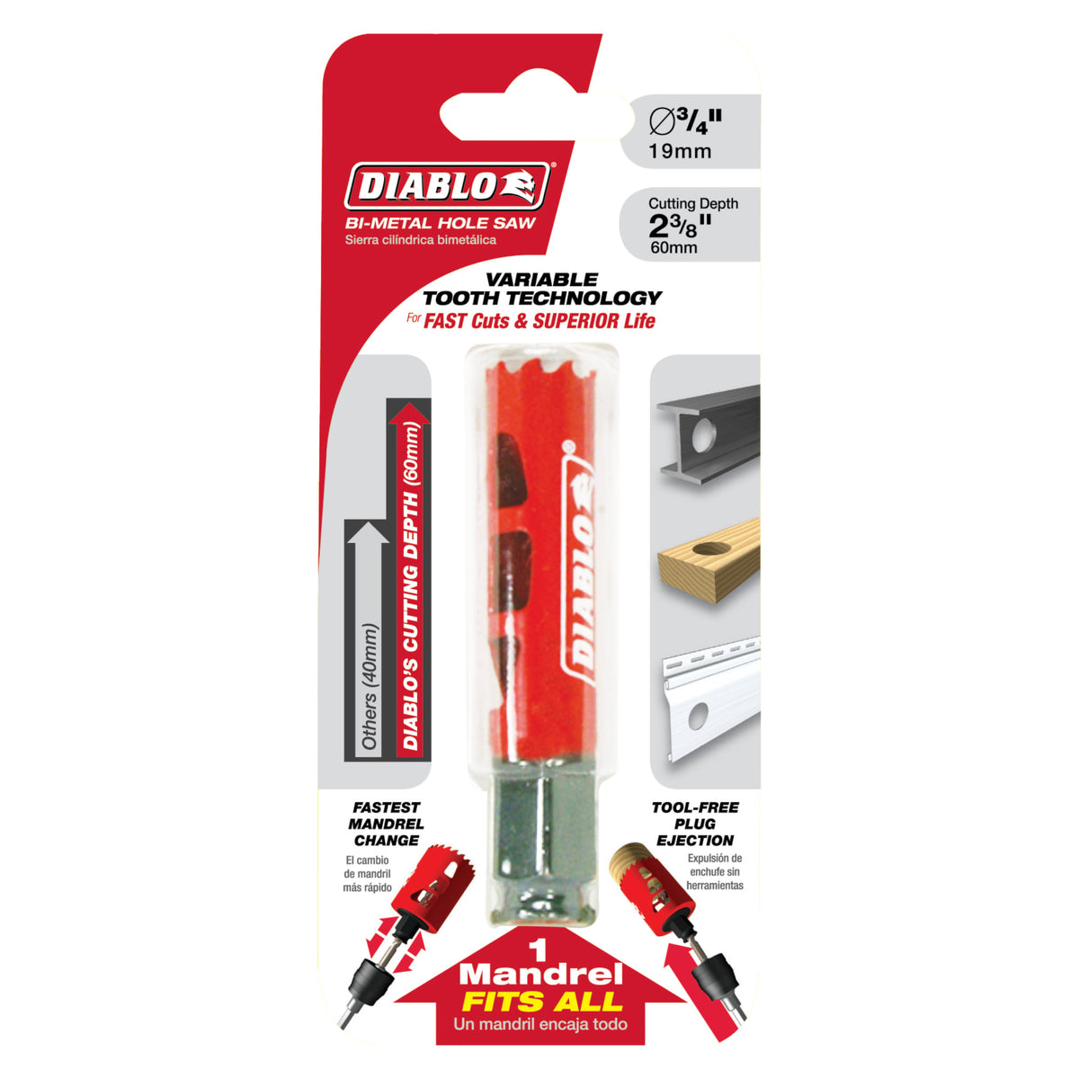 Diablo 3/4" Bi-Metal Hole Saw